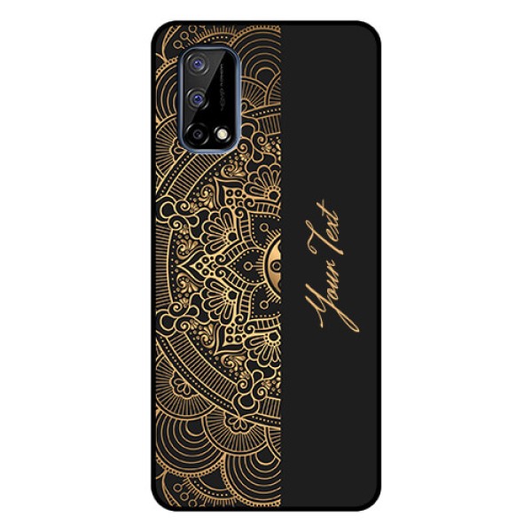 Narzo 30 Pro 5G Photo Printing on Glass Case - Mandala art with custom text Design