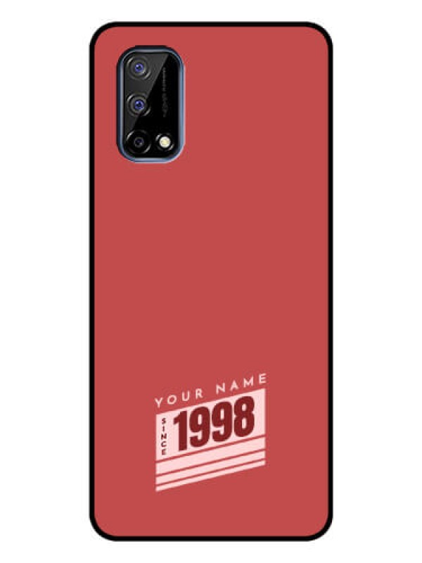 Custom Narzo 30 Pro 5G Custom Glass Phone Case - Red custom year of birth Design