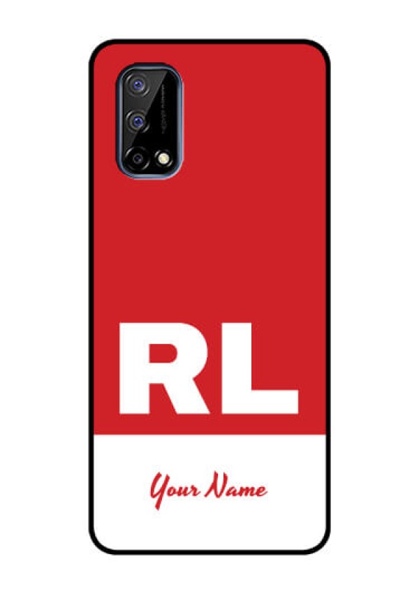 Narzo 30 Pro 5G Personalized Glass Phone Case - dual tone custom text Design