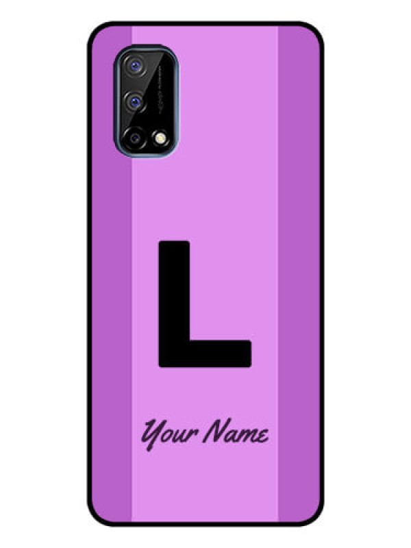 Custom Narzo 30 Pro 5G Custom Glass Phone Case - Tricolor custom text Design
