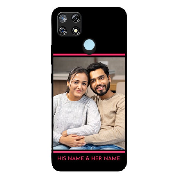 Narzo 30A Custom Glass Mobile Case  - with Add Text Design