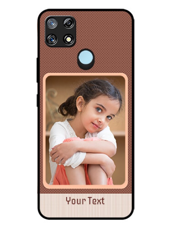 Custom Narzo 30A Custom Glass Phone Case  - Simple Pic Upload Design