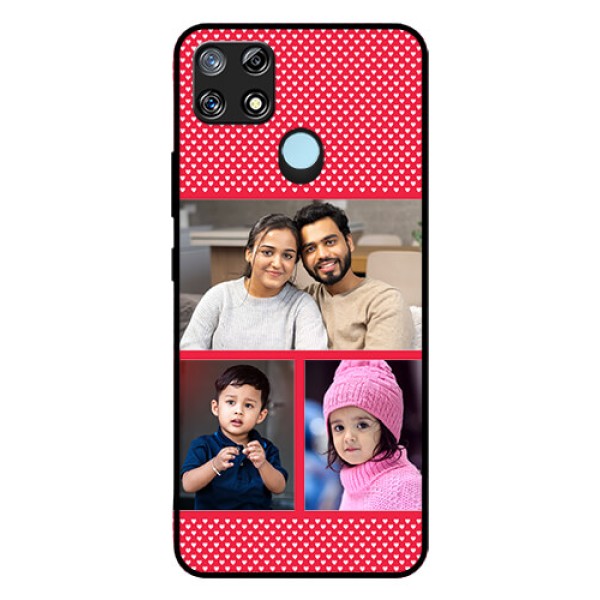 Narzo 30A Personalized Glass Phone Case  - Bulk Pic Upload Design