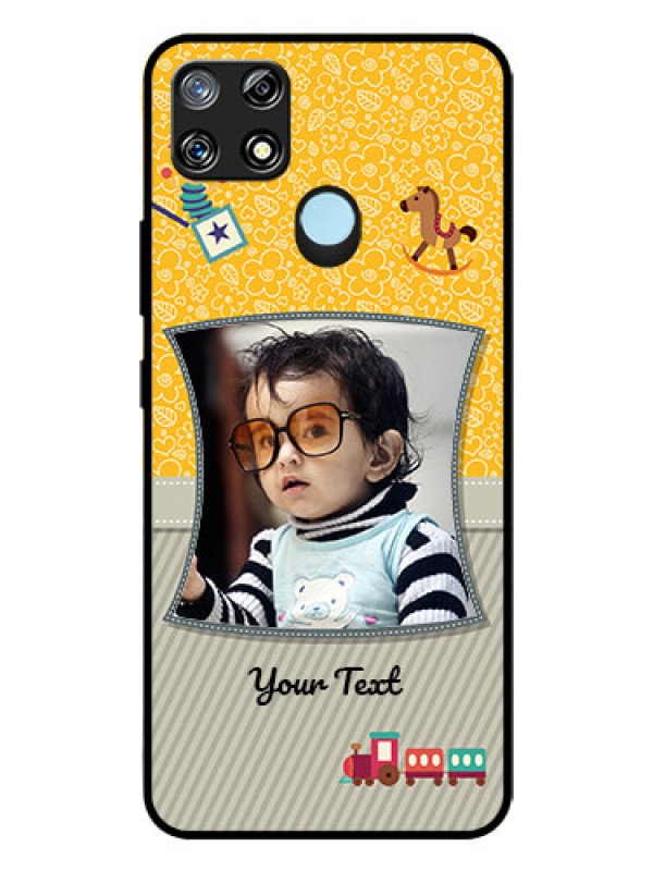 Custom Narzo 30A Personalized Glass Phone Case  - Baby Picture Upload Design