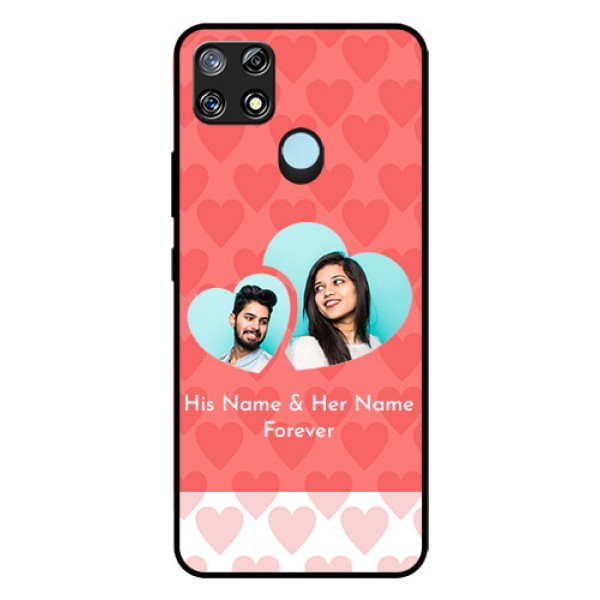 Narzo 30A Personalized Glass Phone Case - Couple Pic Upload Design Narzo 30A Personalized Glass Phone Case - Couple Pic Upload Design
