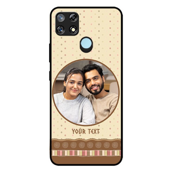 Narzo 30A Custom Glass Mobile Case - Brown Dotted Mobile Case Design Narzo 30A Custom Glass Mobile Case - Brown Dotted Mobile Case Design