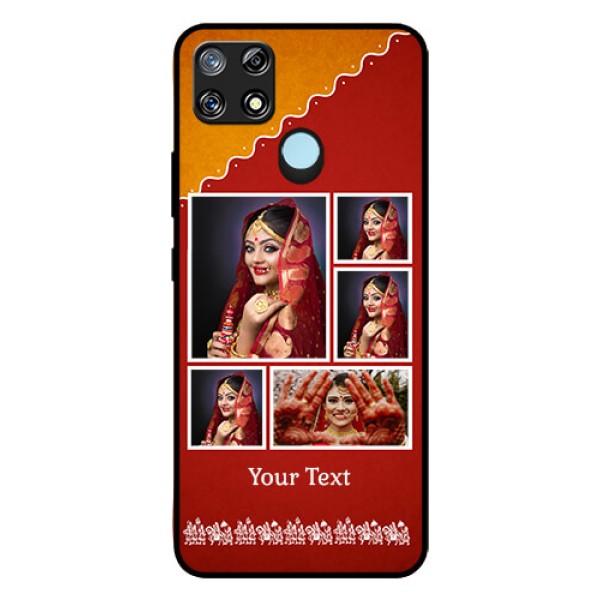 Narzo 30A Personalized Glass Phone Case  - Wedding Pic Upload Design