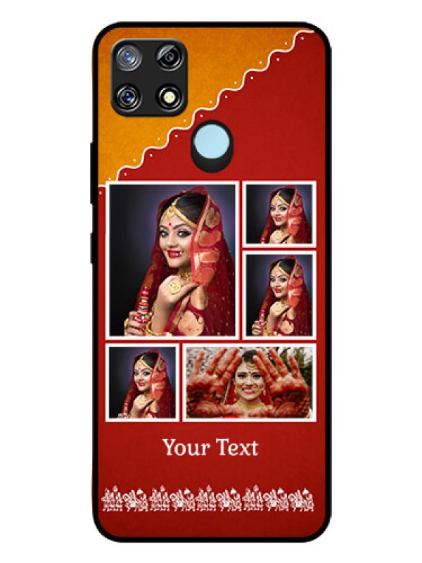 Custom Narzo 30A Personalized Glass Phone Case  - Wedding Pic Upload Design