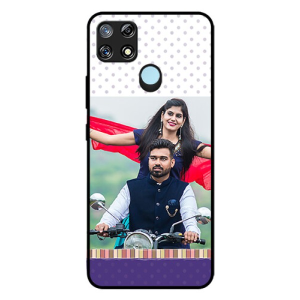 Narzo 30A Photo Printing on Glass Case  - Cute Family Design