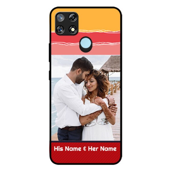 Narzo 30A Custom Glass Mobile Case  - Colorful Case Design