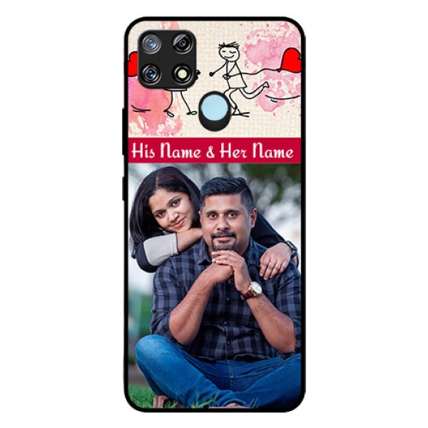 Narzo 30A Photo Printing on Glass Case - You and Me Case Design Narzo 30A Photo Printing on Glass Case - You and Me Case Design