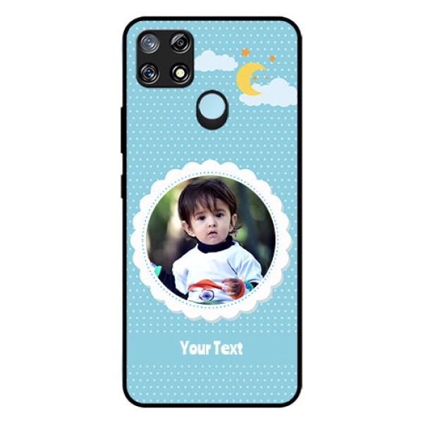 Narzo 30A Personalised Glass Phone Case - Violet Pattern Design Narzo 30A Personalised Glass Phone Case - Violet Pattern Design