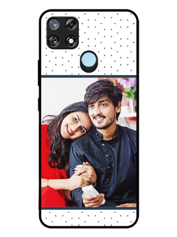 Custom Narzo 30A Personalized Glass Phone Case  - Premium Dot Design