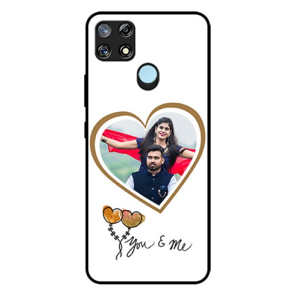 Narzo 30A Custom Glass Mobile Case  - You & Me Design