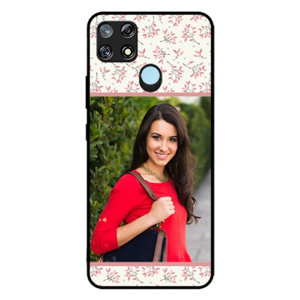 Narzo 30A Custom Glass Phone Case  - Premium Floral Design