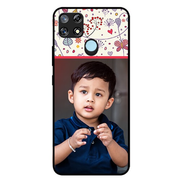 Narzo 30A Custom Glass Mobile Case  - Premium Floral Design