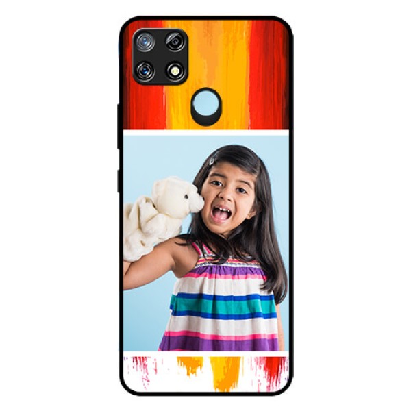 Narzo 30A Personalized Glass Phone Case  - Multi Color Design