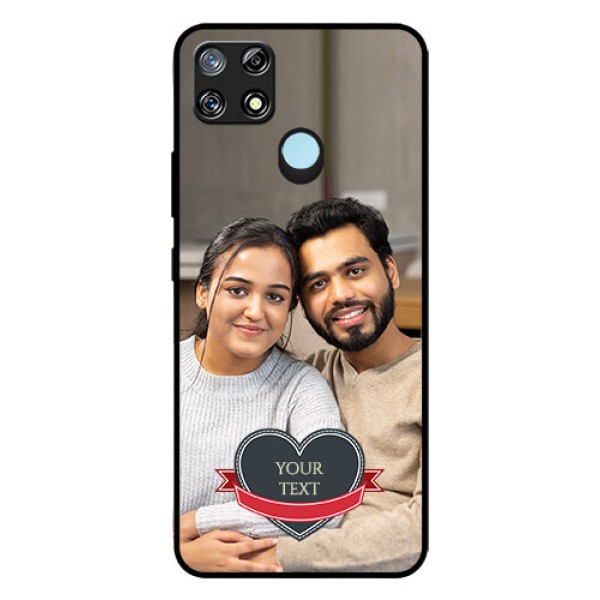 Narzo 30A Custom Glass Phone Case  - Just Married Couple Design