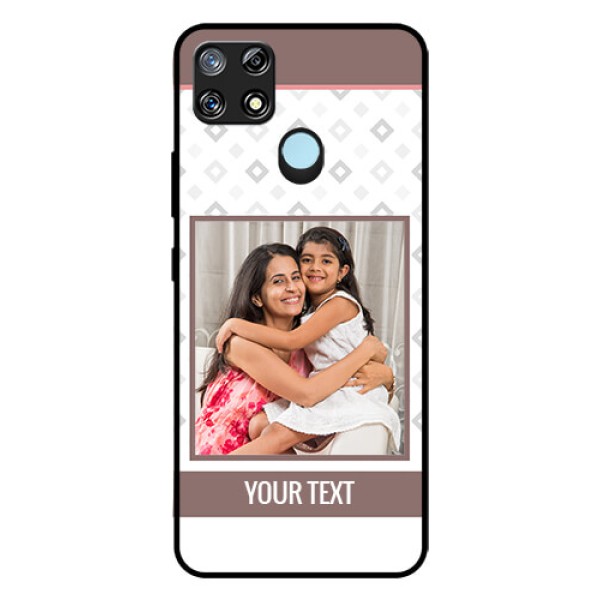 Narzo 30A Photo Printing on Glass Case - Simple Diamond Design Narzo 30A Photo Printing on Glass Case - Simple Diamond Design