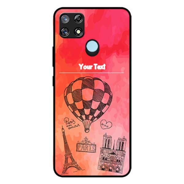 Narzo 30A Custom Glass Phone Case  - Paris Theme Design