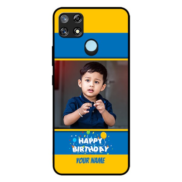 Narzo 30A Custom Glass Mobile Case - Birthday Wishes Design Narzo 30A Custom Glass Mobile Case - Birthday Wishes Design
