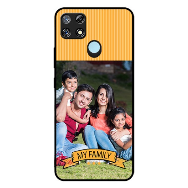 Narzo 30A Custom Glass Phone Case  - My Family Design
