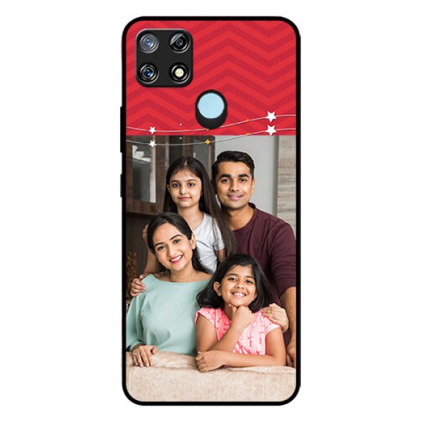 Narzo 30A Personalized Glass Phone Case  - Happy Family Design