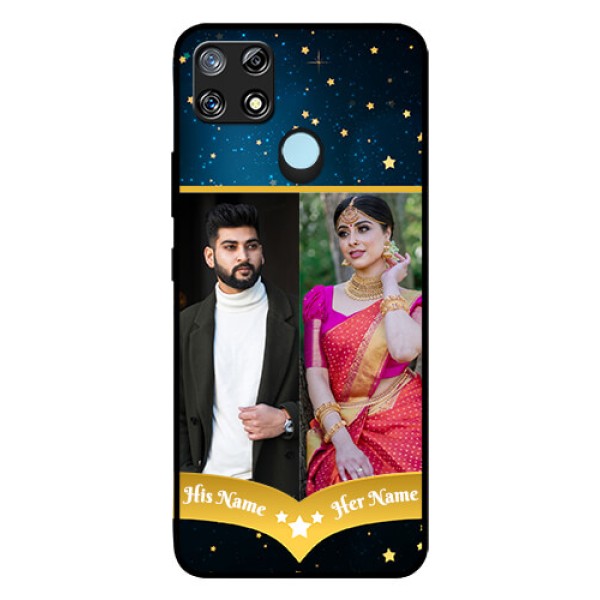 Narzo 30A Custom Glass Phone Case - Galaxy Stars Backdrop Design Narzo 30A Custom Glass Phone Case - Galaxy Stars Backdrop Design