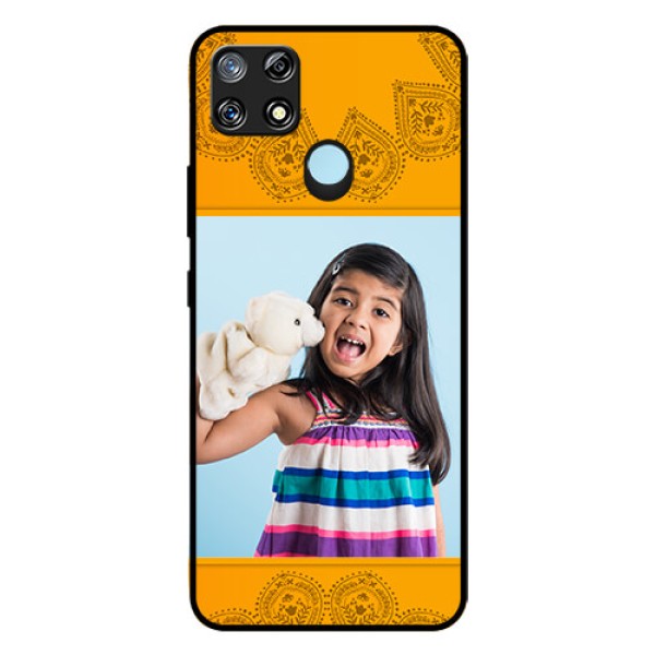 Narzo 30A Personalized Glass Phone Case  - Photo Wedding Design 