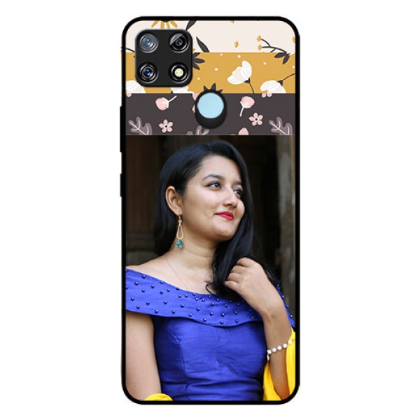 Narzo 30A Custom Glass Phone Case  - Stylish Floral Design