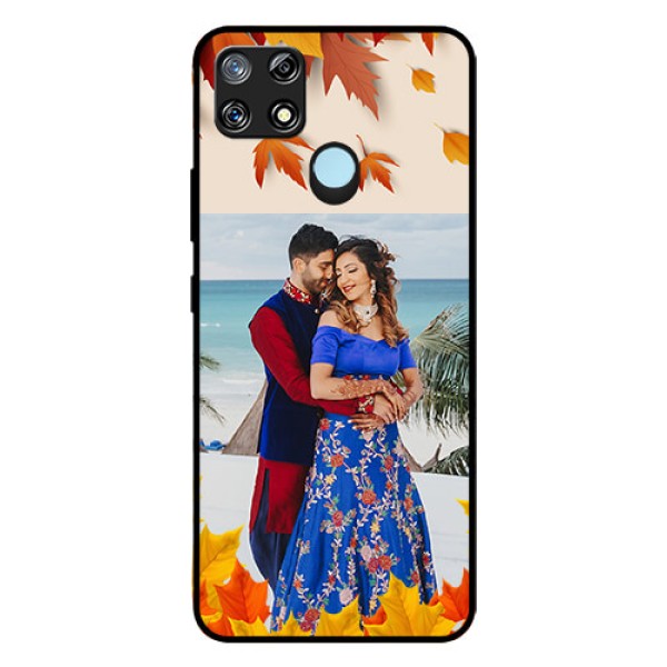 Narzo 30A Photo Printing on Glass Case - Autumn Maple Leaves Design Narzo 30A Photo Printing on Glass Case - Autumn Maple Leaves Design