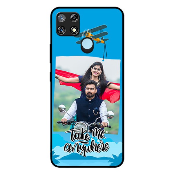 Narzo 30A Custom Glass Mobile Case  - Traveller Design 