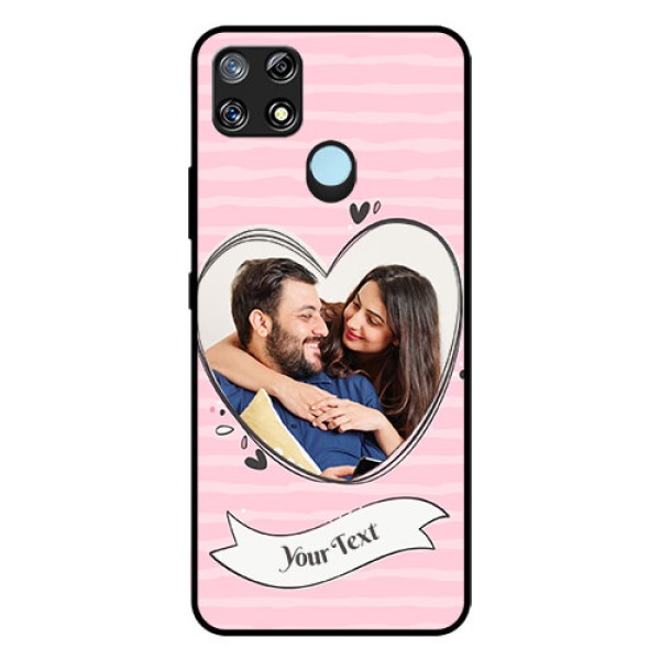 Narzo 30A Custom Glass Phone Case  - Vintage Heart Design