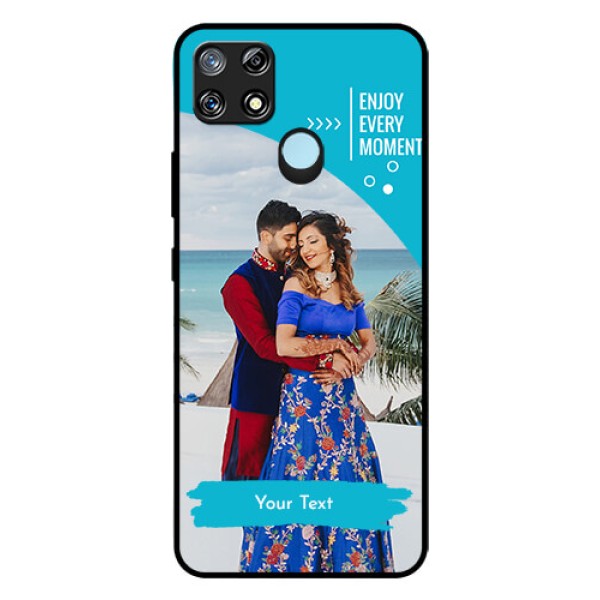 Narzo 30A Custom Glass Mobile Case  - Happy Moment Design