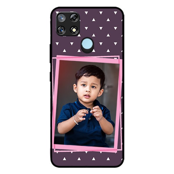 Narzo 30A Custom Glass Mobile Case - Triangle Pattern Dotted Design Narzo 30A Custom Glass Mobile Case - Triangle Pattern Dotted Design