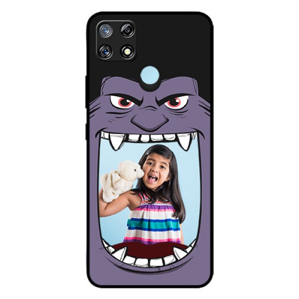 Narzo 30A Custom Glass Phone Case  - Angry Monster Design
