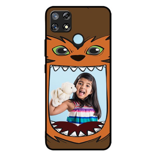 Narzo 30A Photo Printing on Glass Case - Owl Monster Back Case Design Narzo 30A Photo Printing on Glass Case - Owl Monster Back Case Design
