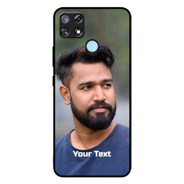 Narzo 30A Glass Mobile Cover: Photo with Text Narzo 30A Glass Mobile Cover: Photo with Text