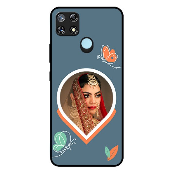 Narzo 30A Custom Glass Mobile Case - Droplet Butterflies Design Narzo 30A Custom Glass Mobile Case - Droplet Butterflies Design