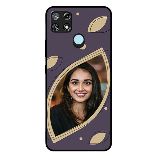 Narzo 30A Custom Glass Mobile Case - Falling Leaf Design