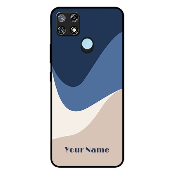 Narzo 30A Custom Glass Phone Case - Abstract Drip Art Design Narzo 30A Custom Glass Phone Case - Abstract Drip Art Design
