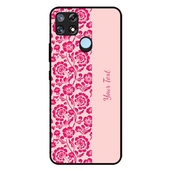 Narzo 30A Custom Glass Phone Case - Attractive Floral Pattern Design