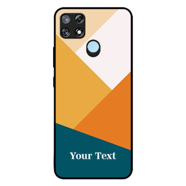 Narzo 30A Personalized Glass Phone Case - Stacked Multi-colour Design Narzo 30A Personalized Glass Phone Case - Stacked Multi-colour Design
