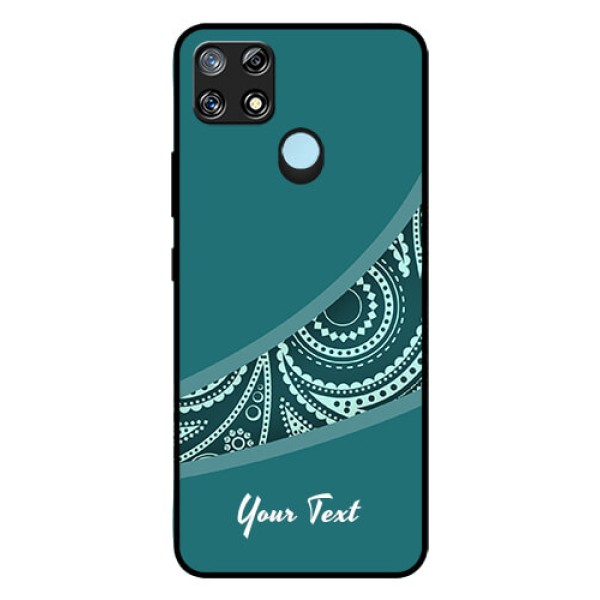 Narzo 30A Photo Printing on Glass Case - semi visible floral Design Narzo 30A Photo Printing on Glass Case - semi visible floral Design