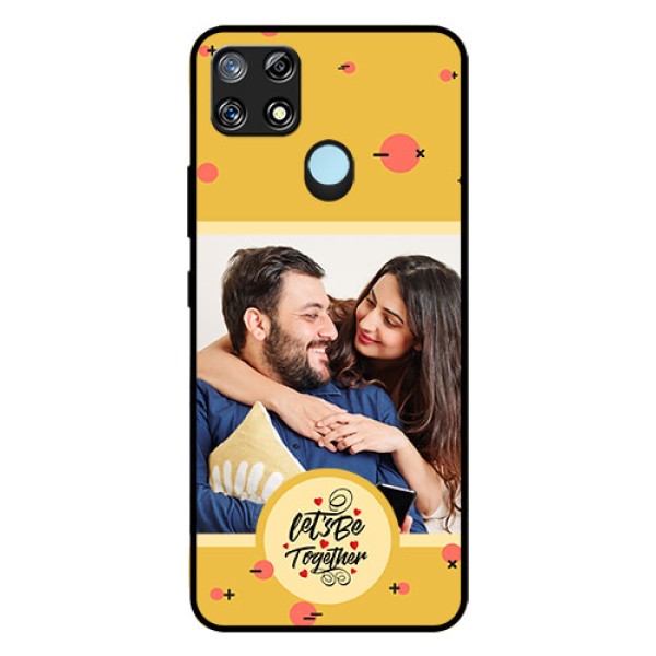 Narzo 30A Photo Printing on Glass Case - Lets be Together Design Narzo 30A Photo Printing on Glass Case - Lets be Together Design