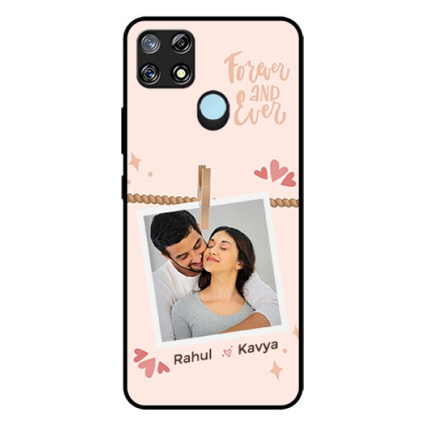 Narzo 30A Custom Glass Phone Case - Forever and ever love Design Narzo 30A Custom Glass Phone Case - Forever and ever love Design