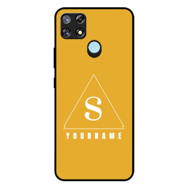 Narzo 30A Personalized Glass Phone Case - simple triangle Design Narzo 30A Personalized Glass Phone Case - simple triangle Design