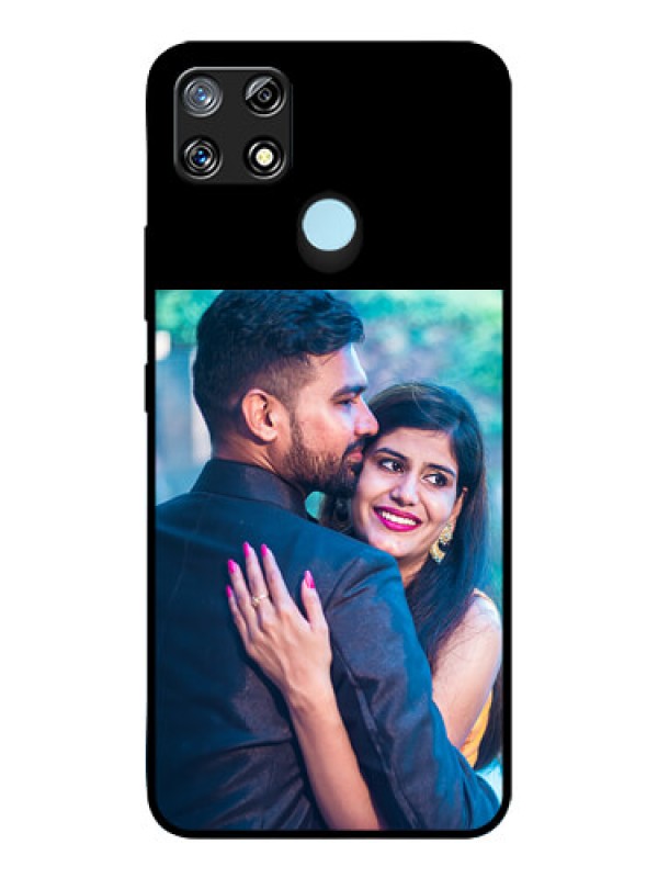 Custom Narzo 30A Custom Glass Phone Case - Upload Full Picture With Custom Color Design