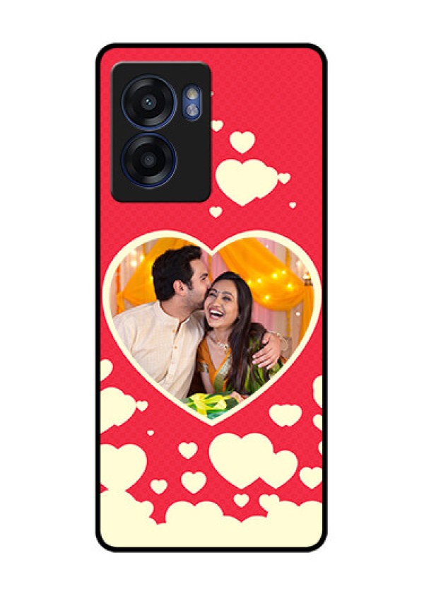 Realme Narzo 50 5G Custom Glass Mobile Case - Love Symbols Phone Cover Design