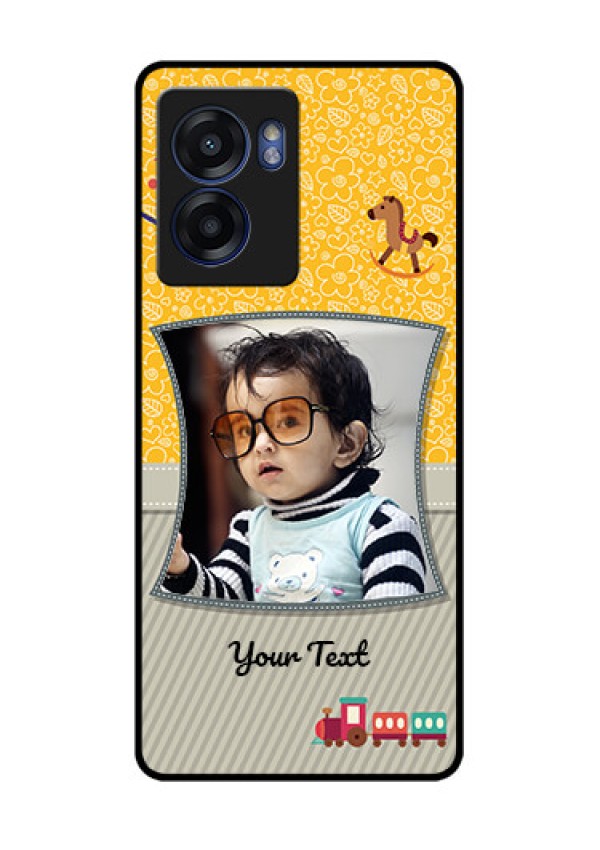Realme Narzo 50 5G Personalized Glass Phone Case - Baby Picture Upload Design